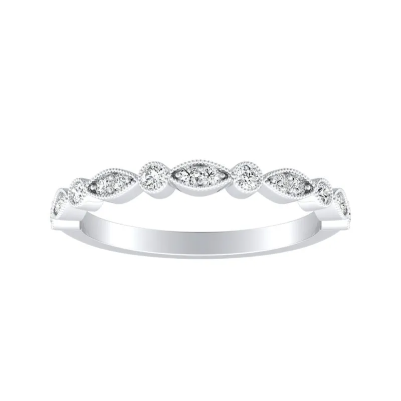 Auriya Dainty 1/10ctw Diamond Anniversary Wedding Band Platinum sold by Zulily