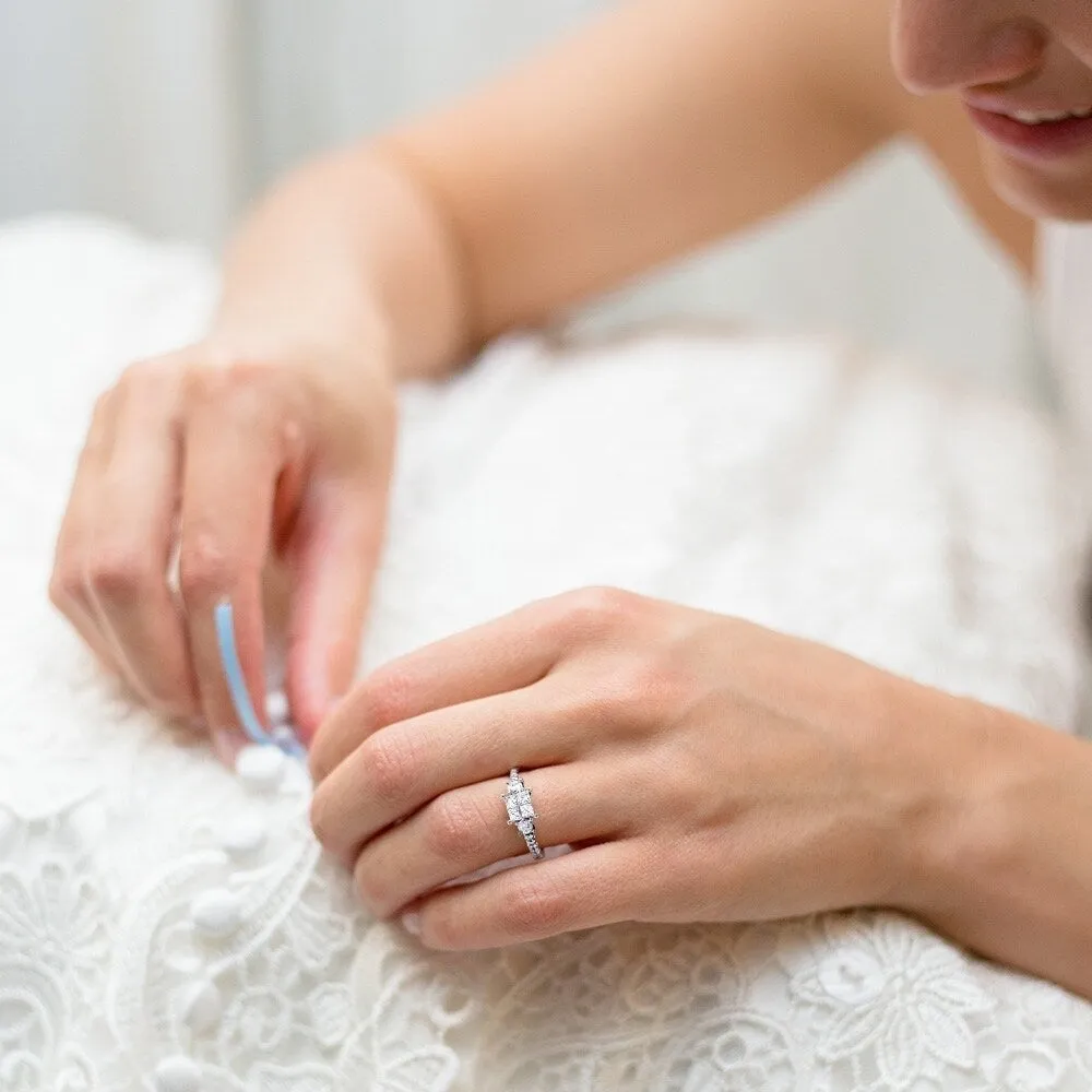 Miadora 10k White Gold 3/4ct TDW Diamond Engagement Ring sold by Zulily product image thumbnail 4