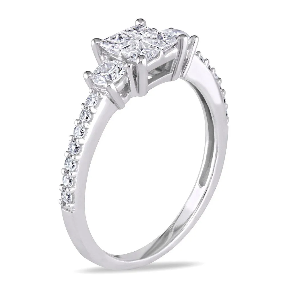Miadora 10k White Gold 3/4ct TDW Diamond Engagement Ring sold by Zulily product image thumbnail 2