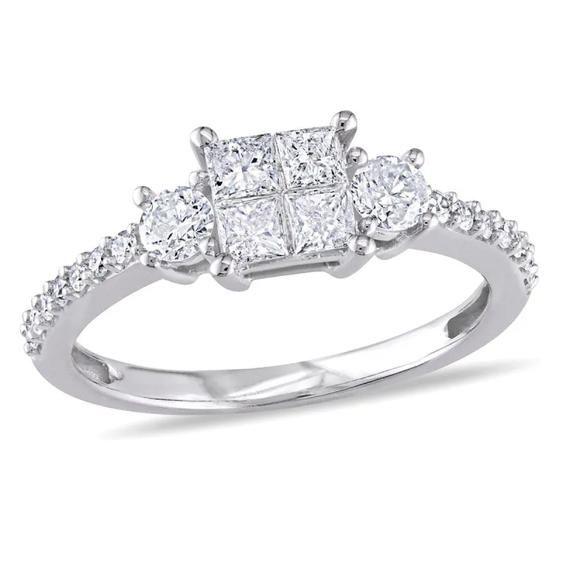 Miadora 10k White Gold 3/4ct TDW Diamond Engagement Ring sold by Zulily