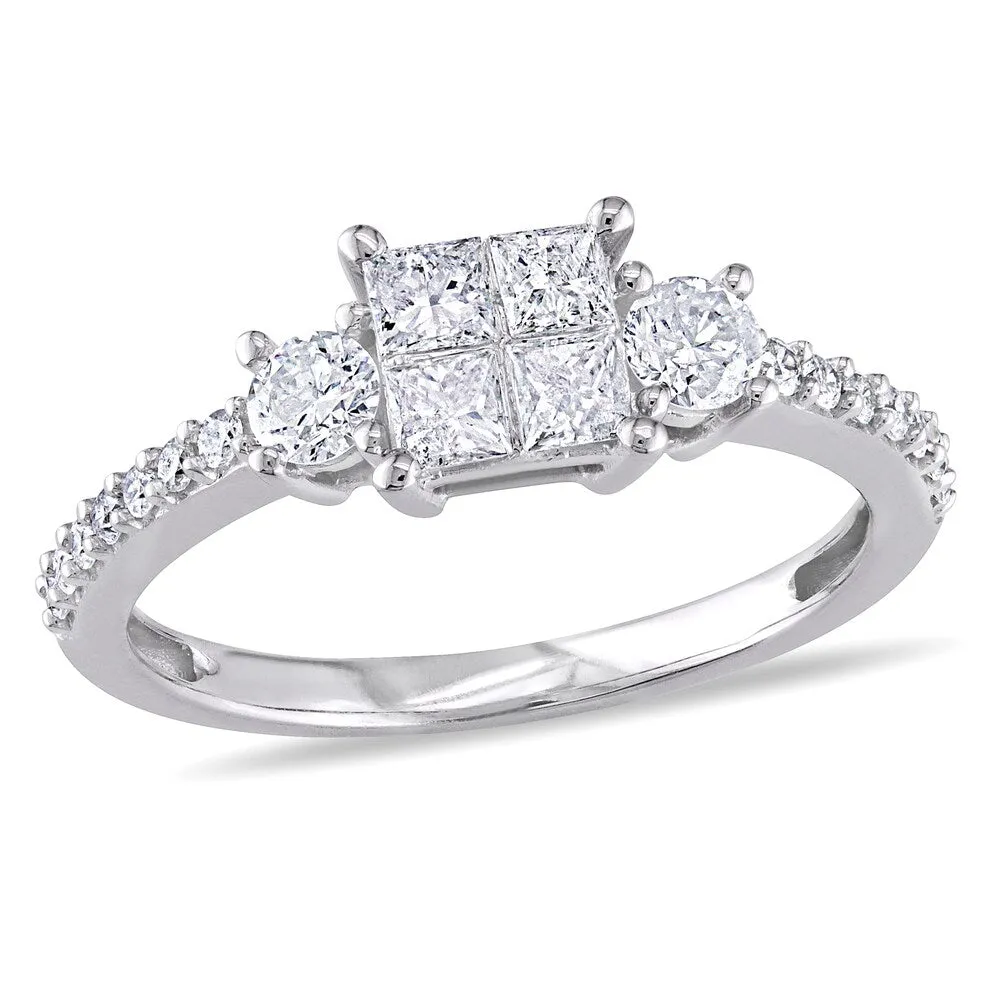 Miadora 10k White Gold 3/4ct TDW Diamond Engagement Ring sold by Zulily