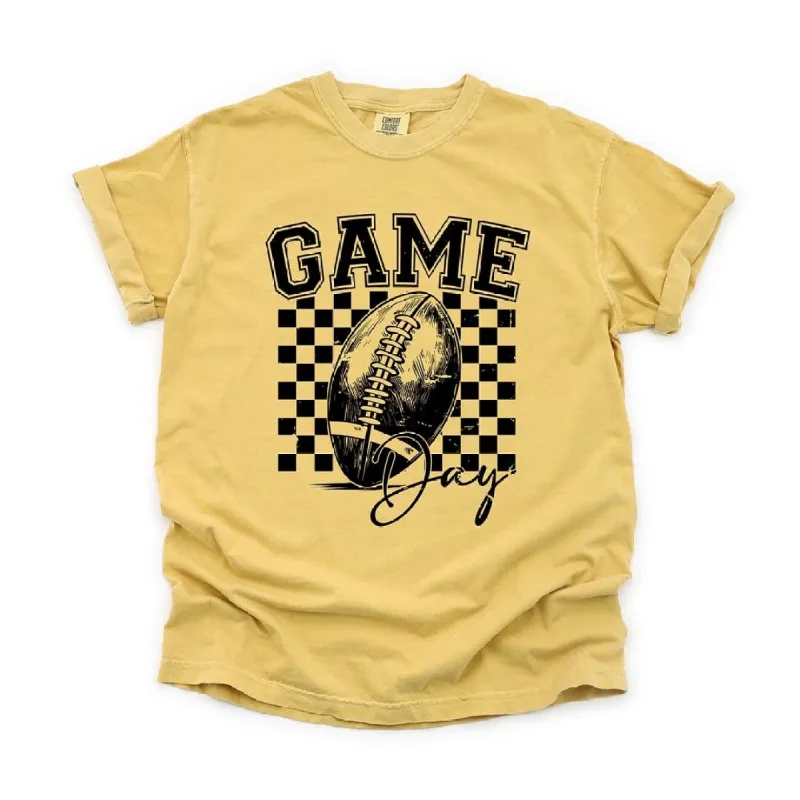 Retro Football Game Day Garment Dyed Tee sold by Zulily