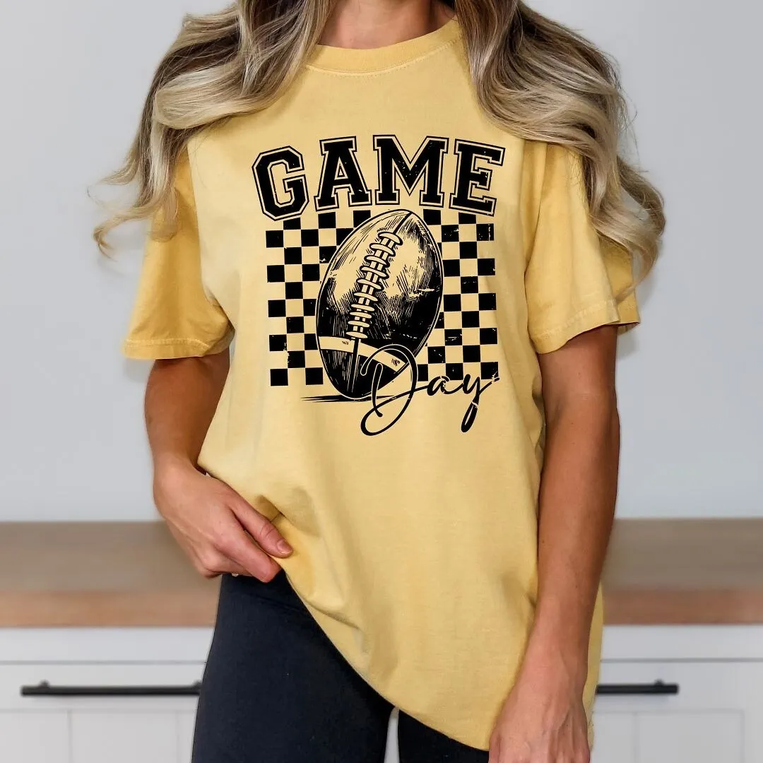 Retro Football Game Day Garment Dyed Tee sold by Zulily product image thumbnail 2