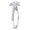 Created Forever 2 3/8ct TDW Lab-Grown Diamond and Tsavorite Accent Engagement Ring in 14k White Gold sold by Zulily
