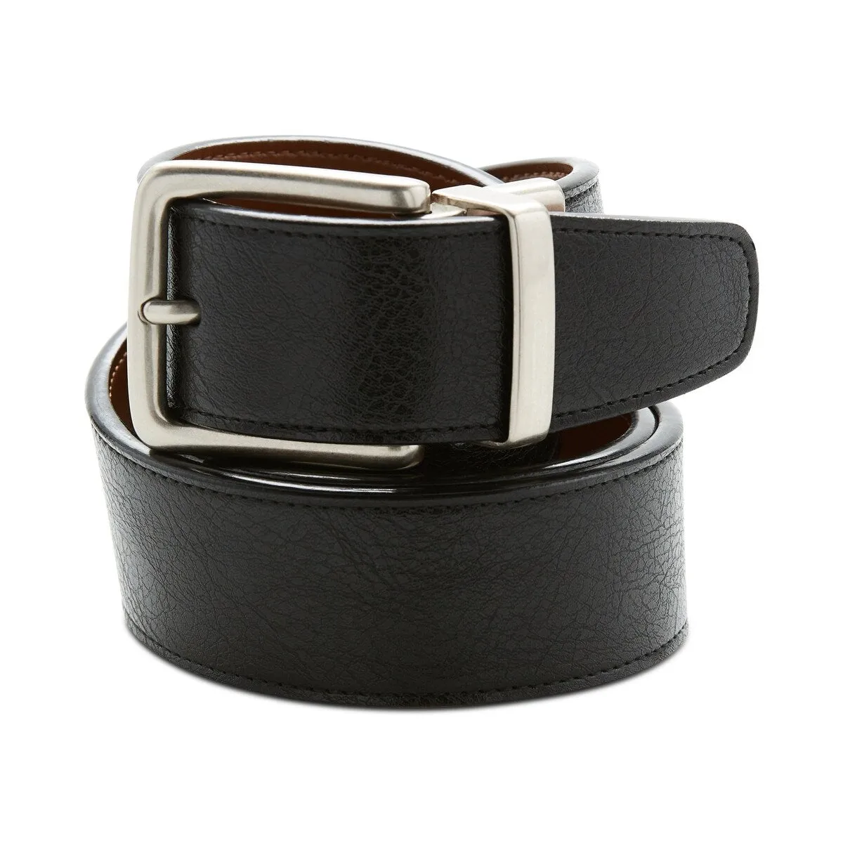 Perry Ellis Men's Casual Reversible Belt Black Size Small sold by Zulily