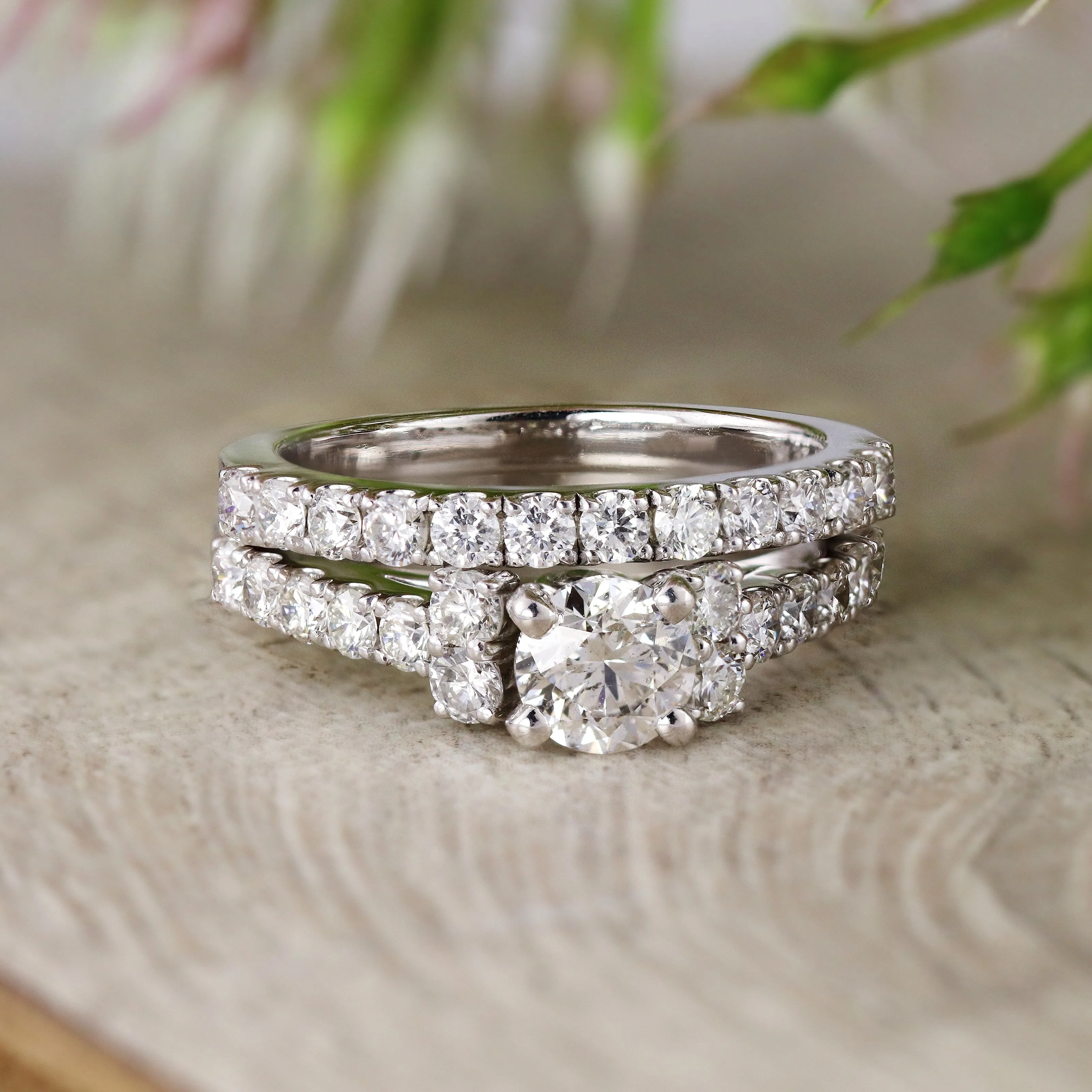 Auriya 14k Gold 2ctw Classic Round Diamond Engagement Ring Set sold by Zulily