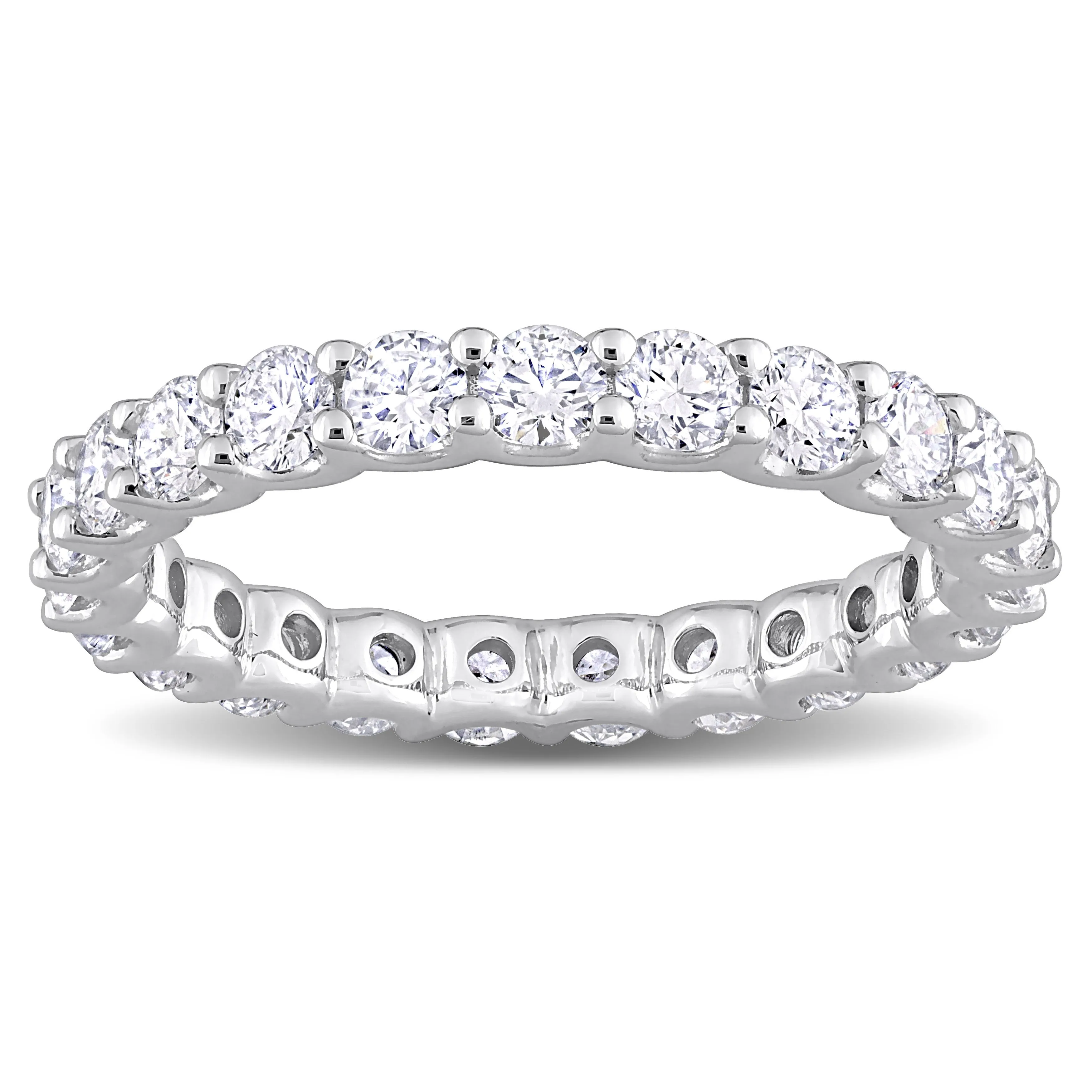 Created Forever 2 1/3ct TDW Lab-Grown Diamond Eternity Band in 14k White Gold sold by Zulily product image thumbnail 2