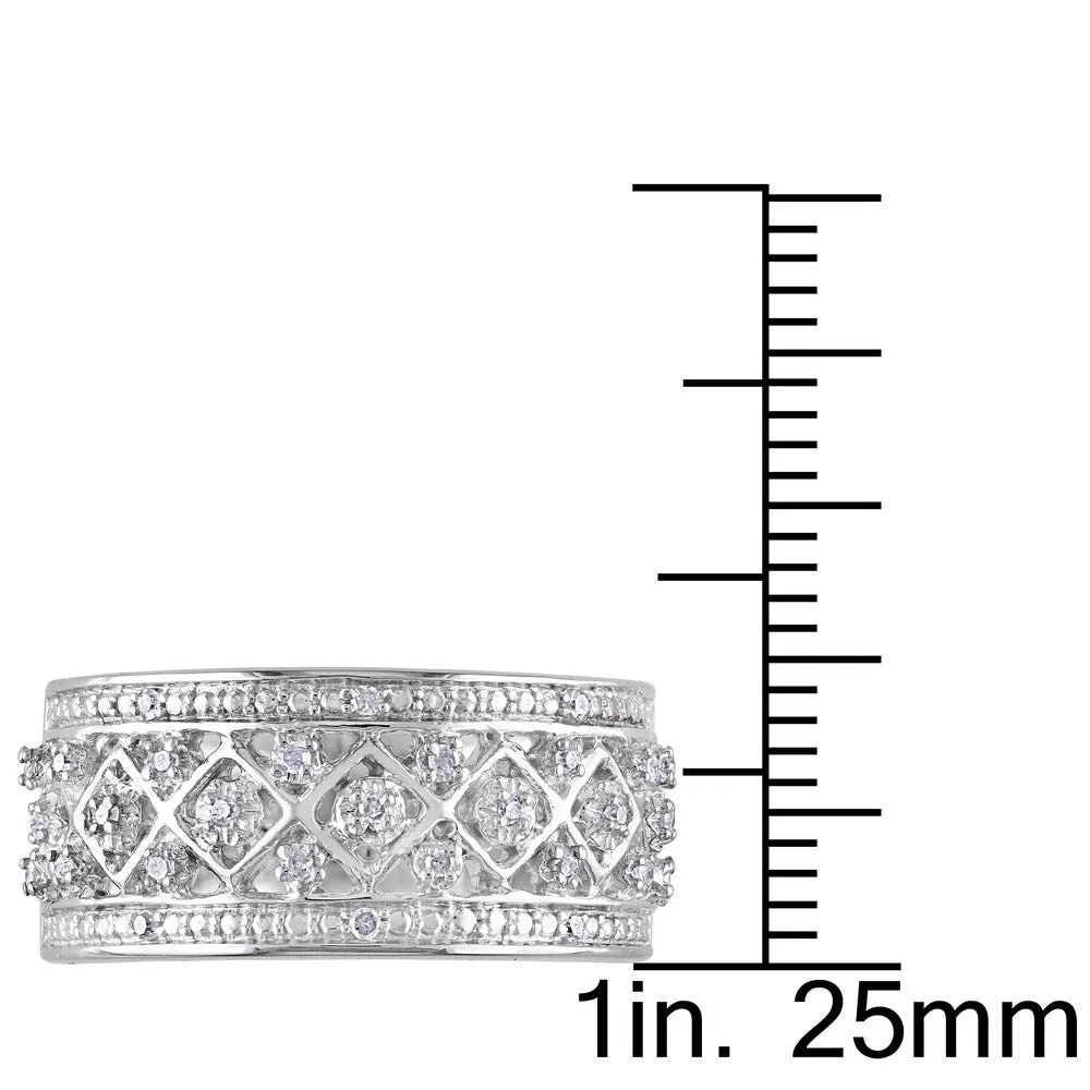 Miadora Sterling Silver 1/6ct TDW Diamond Ring sold by Zulily product image thumbnail 3