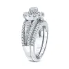 Auriya 3/5ctw Halo Black Diamond Engagement Ring Set 14k Gold sold by Zulily