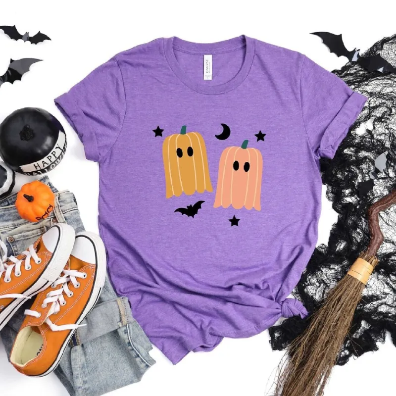 Pumpkin Ghost Short Sleeve Tee sold by Zulily