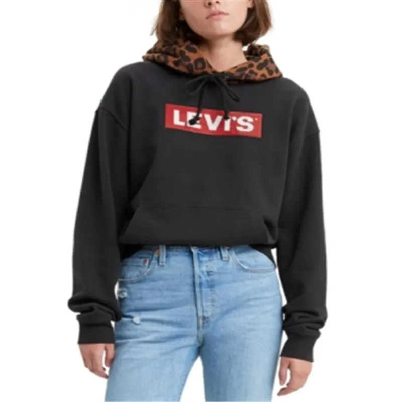 Levi's Women's Limited Unbasic Cotton Graphic Sport Hoodie Black Size X-Large sold by Zulily