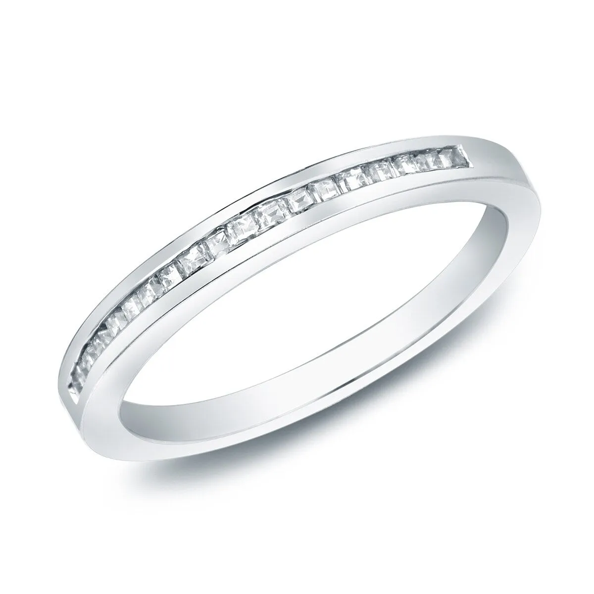 Auriya 1/3ctw Princess-cut Diamond Wedding Band 14k Gold sold by Zulily product image thumbnail 4