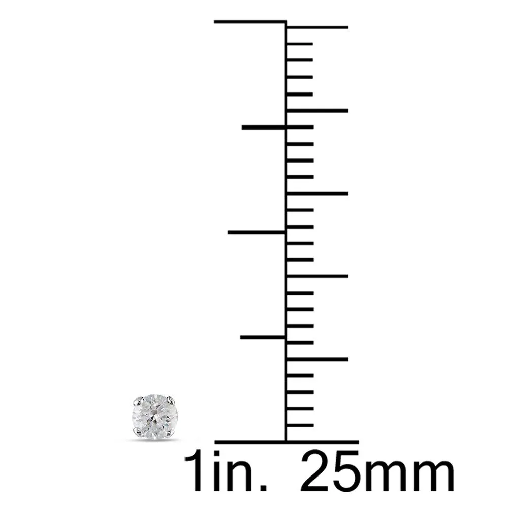 Miadora 14k Gold 1/4ct TDW Round Diamond Stud Earrings sold by Zulily product image thumbnail 4