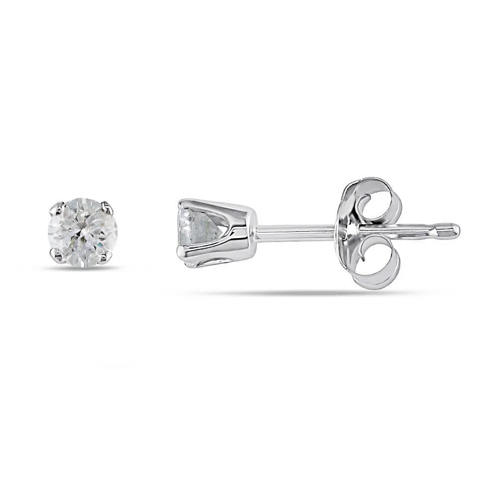 Miadora 14k Gold 1/4ct TDW Round Diamond Stud Earrings sold by Zulily product image thumbnail 5
