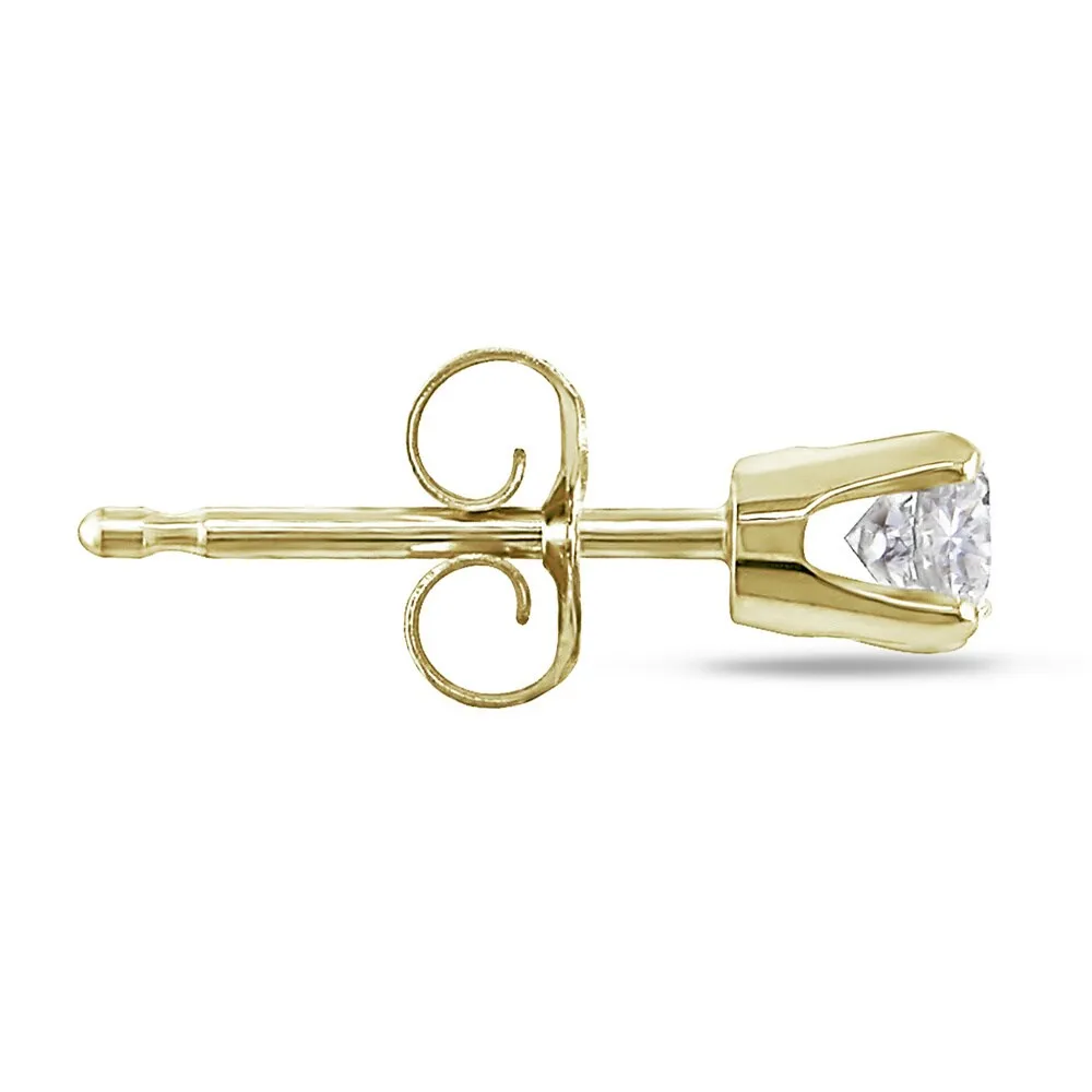 Miadora 14k Gold 1/4ct TDW Round Diamond Stud Earrings sold by Zulily product image thumbnail 2
