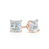 Auriya 14-karat Gold Lab Grown 0.40 carat TDW Princess Diamond Stud Earrings 4-Prong Martini Screw-back sold by Zulily