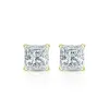 Auriya 14-karat Gold Lab Grown 0.40 carat TDW Princess Diamond Stud Earrings 4-Prong Martini Screw-back sold by Zulily