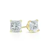 Auriya 14-karat Gold Lab Grown 0.40 carat TDW Princess Diamond Stud Earrings 4-Prong Martini Screw-back sold by Zulily