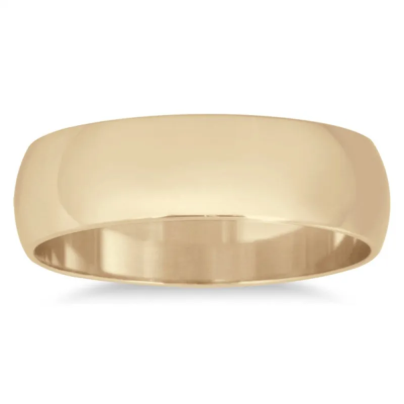 Marquee Jewels 14k Yellow Gold 5-millimeter Domed Wedding Band sold by Zulily