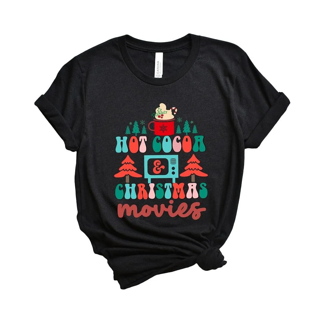 Retro Hot Cocoa Mug and Christmas Movies Short Sleeve Tee sold by Zulily product image thumbnail 2