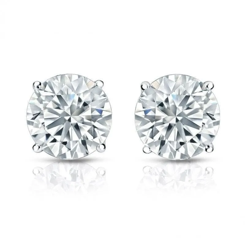 Auriya 1 1/2ctw Round Diamond Stud Earrings 18kt Gold GIA Certified sold by Zulily product image thumbnail 5