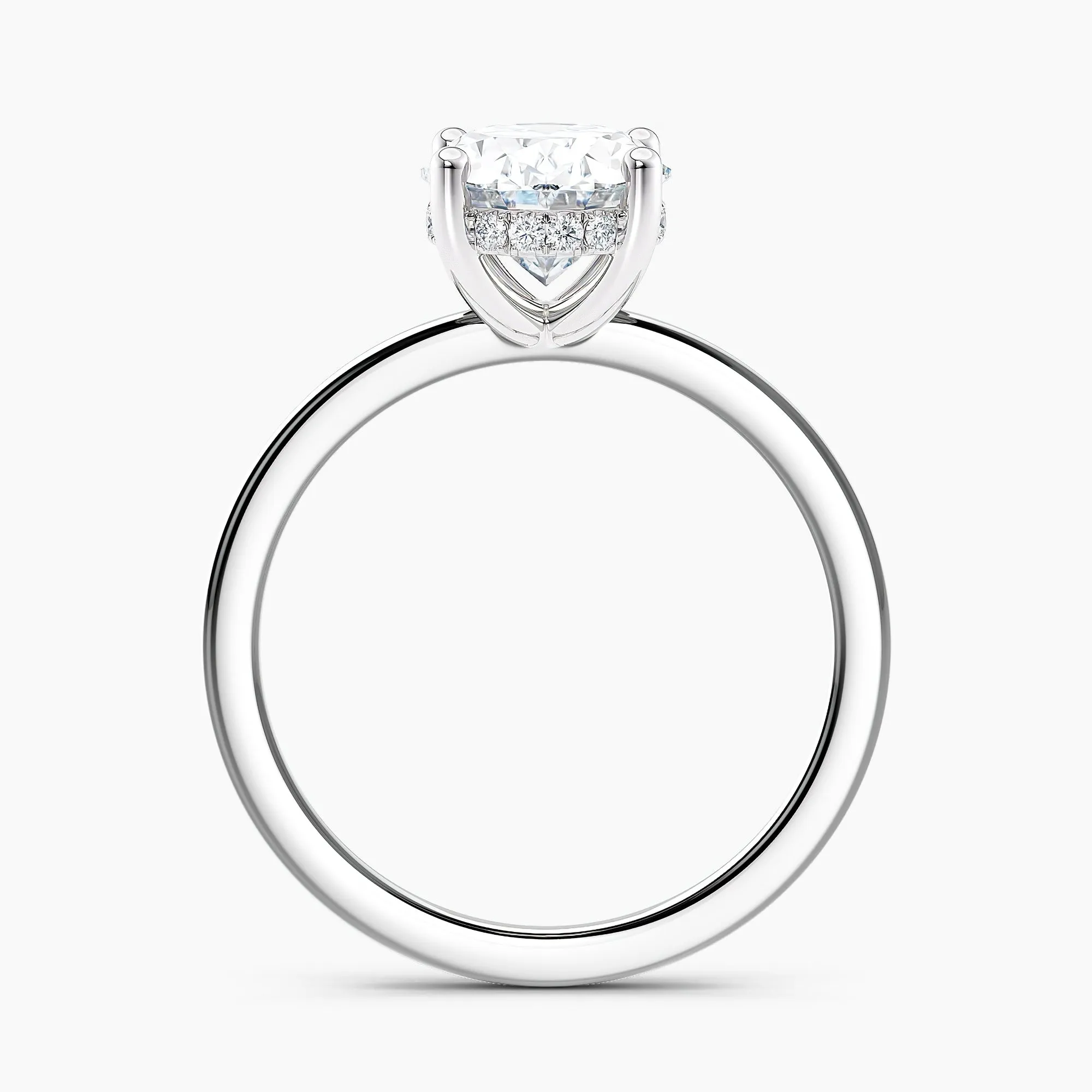 Auriya 14k Gold 1.75ctw Oval Hidden-Halo Lab Grown Diamond Engagement Ring sold by Zulily product image thumbnail 4