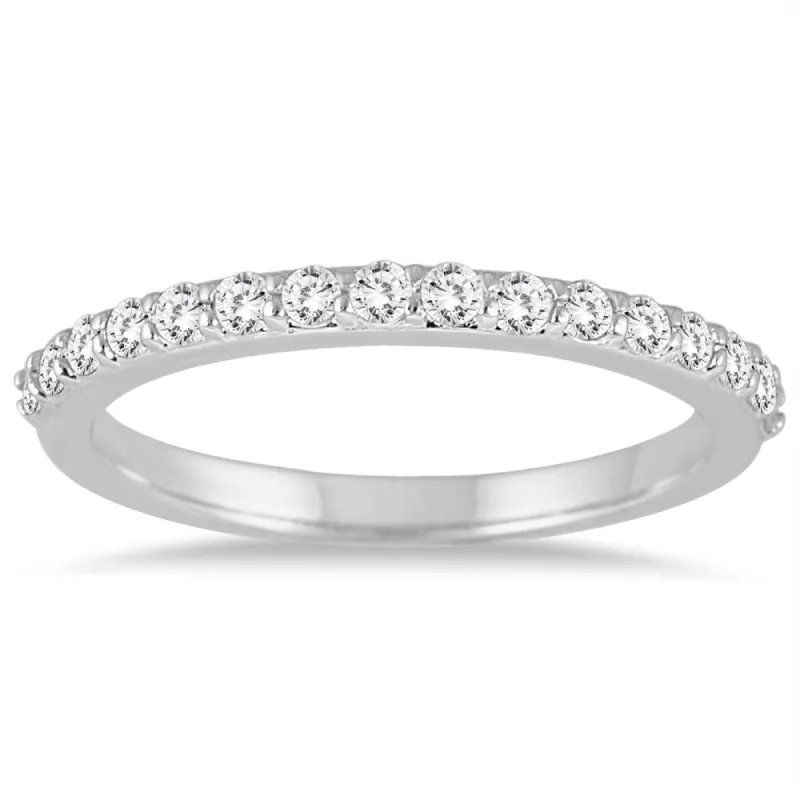 1/3 Carat TW Diamond Wedding Band in 14K White Gold sold by Zulily