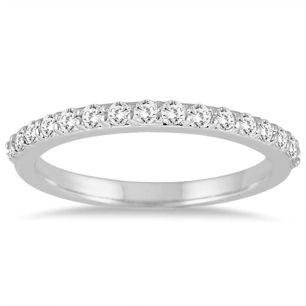 1/3 Carat TW Diamond Wedding Band in 14K White Gold sold by Zulily