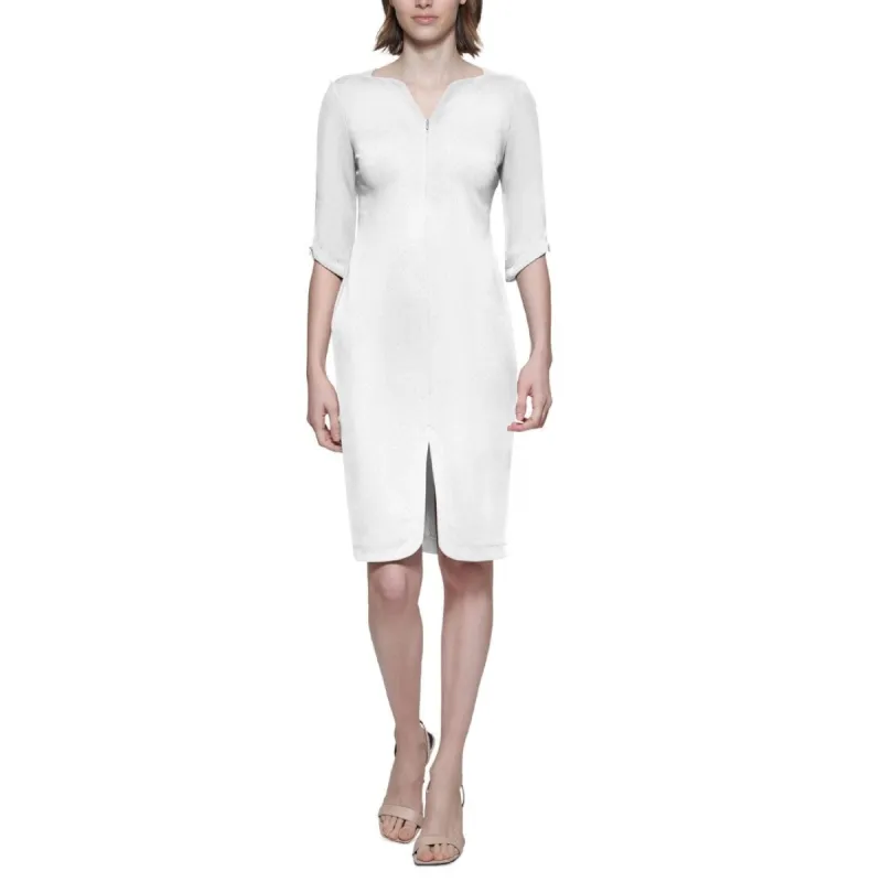 Calvin Klein Women's Sheath Dress White Size 4 sold by Zulily