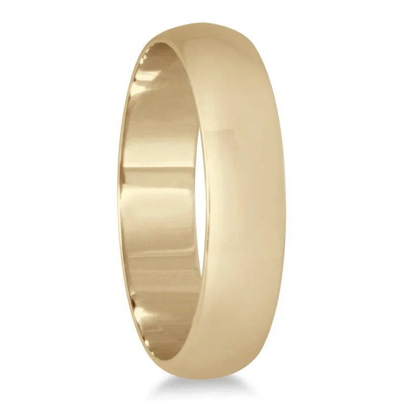 Marquee Jewels 4mm 10k Yellow-gold Domed Wedding Band sold by Zulily