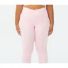 COTTON ON Women's Active Ultra Soft Cross Over Full Length Tight Pants Pink Size 22W sold by Zulily
