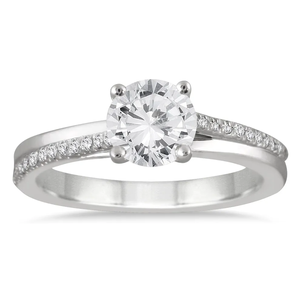 AGS Certified 1 2/5 Carat TW Diamond Three Piece Bridal Set in 14K White Gold (J-K Color, I2-I3 Clarity) sold by Zulily product image thumbnail 2