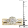 De Couer 14k Yellow Gold 1/2ct TDW Diamond Cluster Halo Bridal Set sold by Zulily
