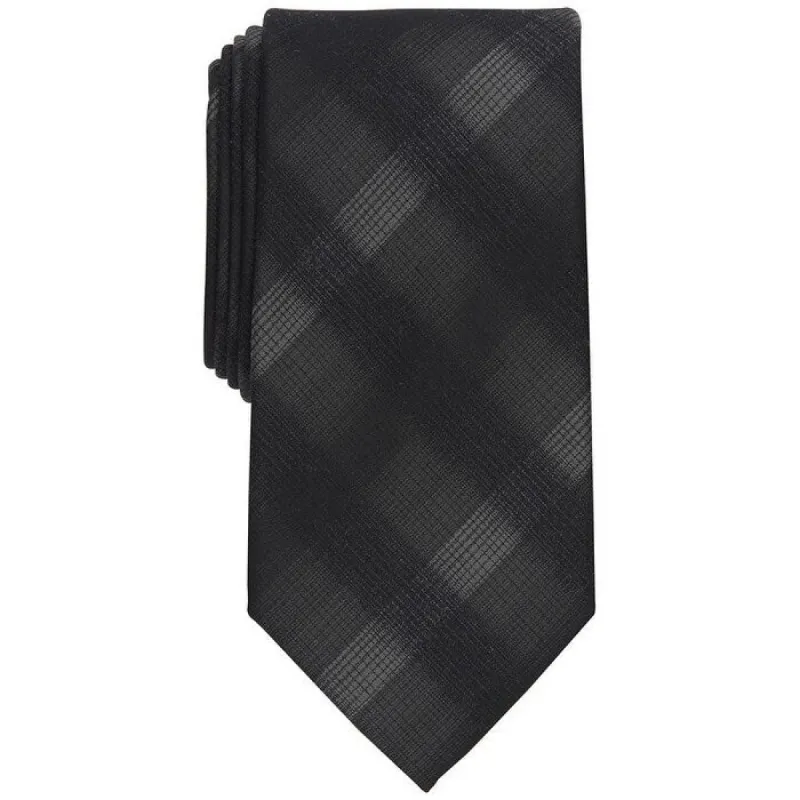 Perry Ellis Men's Classic Design Broer Plaid Tie Black Size Regular sold by Zulily