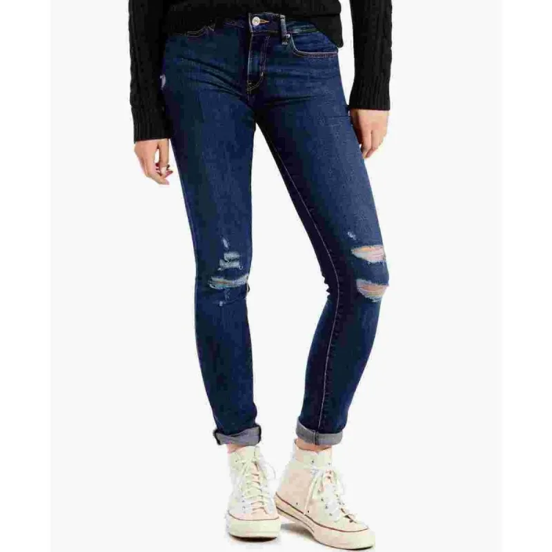 Levi's Women's 711 Skinny Jeans Blue Size 4 Short sold by Zulily