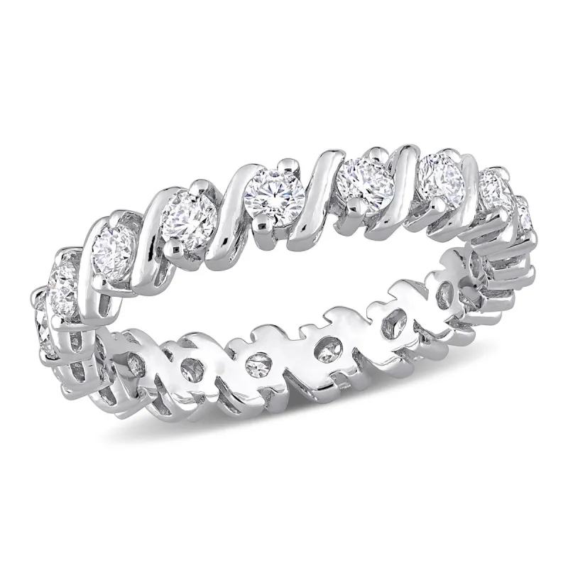 Miadora 1ct DEW Moissanite Full-Eternity Band in Sterling Silver sold by Zulily