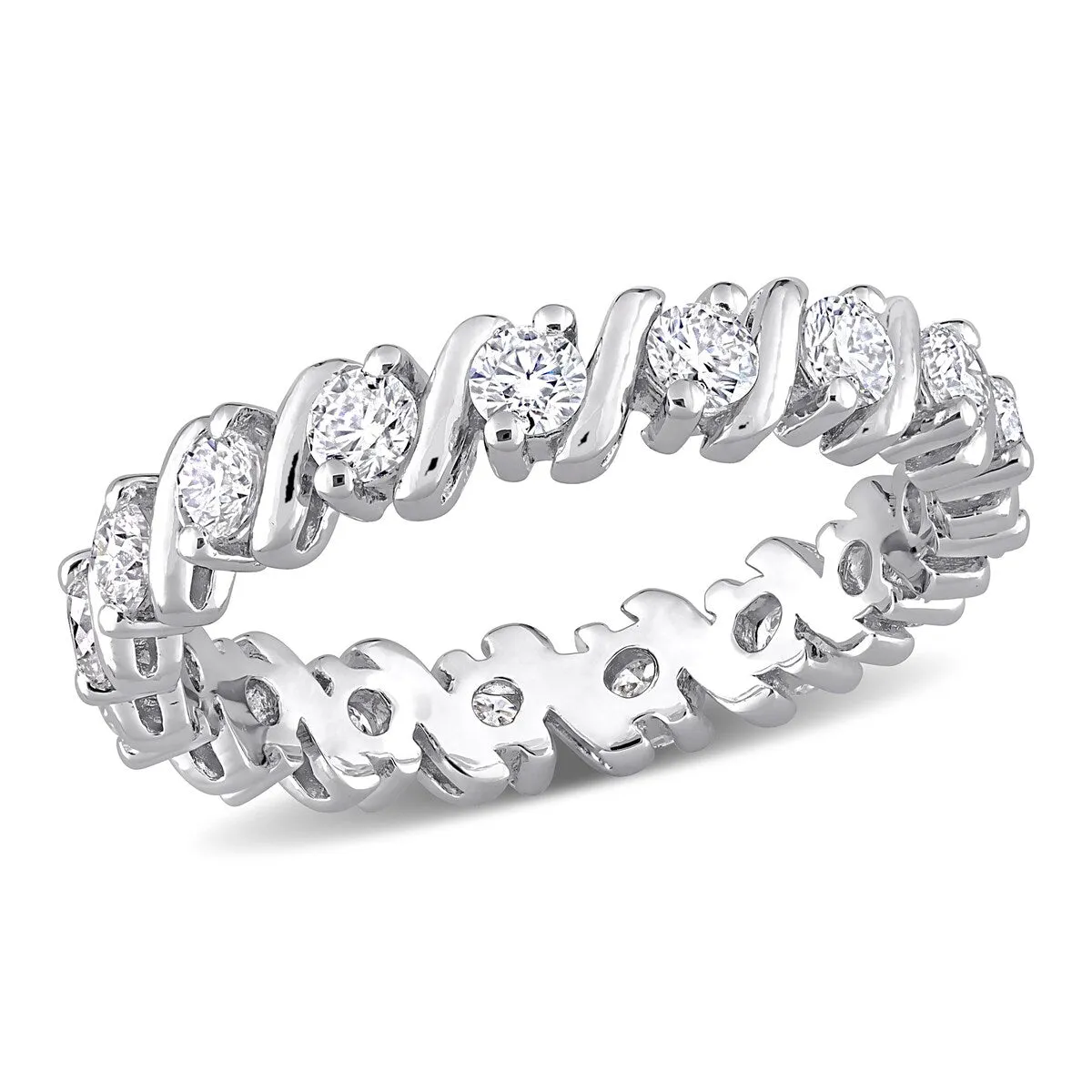 Miadora 1ct DEW Moissanite Full-Eternity Band in Sterling Silver sold by Zulily