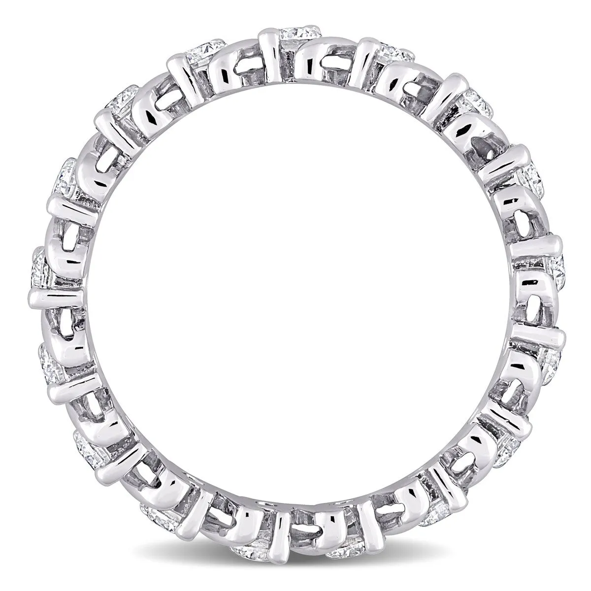 Miadora 1ct DEW Moissanite Full-Eternity Band in Sterling Silver sold by Zulily product image thumbnail 5