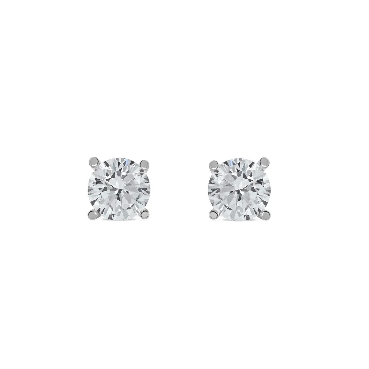 14K Diamond Stud Earring White gold (1/4cttw H-I Color, I2 Clarity) sold by Zulily product image thumbnail 4