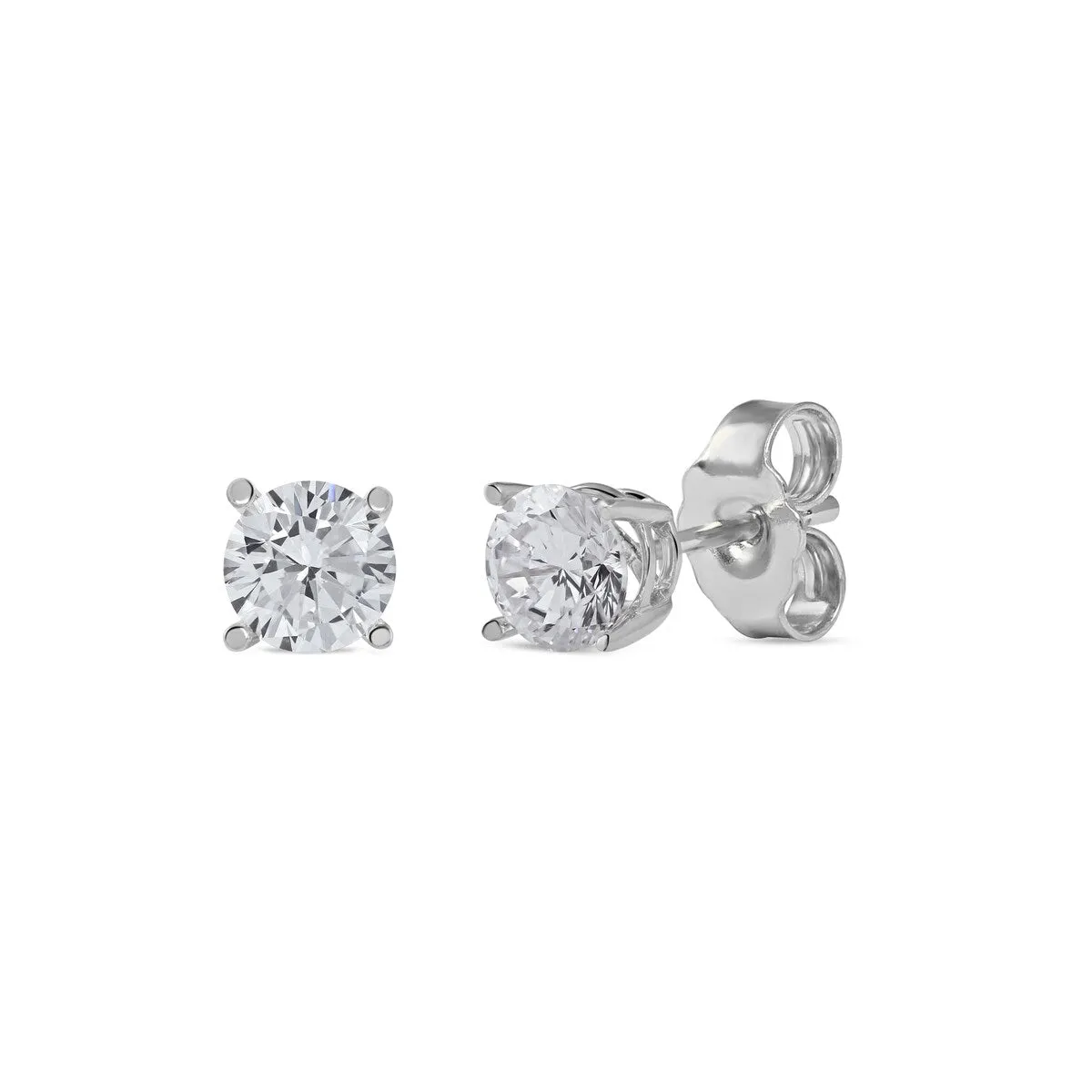14K Diamond Stud Earring White gold (1/4cttw H-I Color, I2 Clarity) sold by Zulily product image thumbnail 3