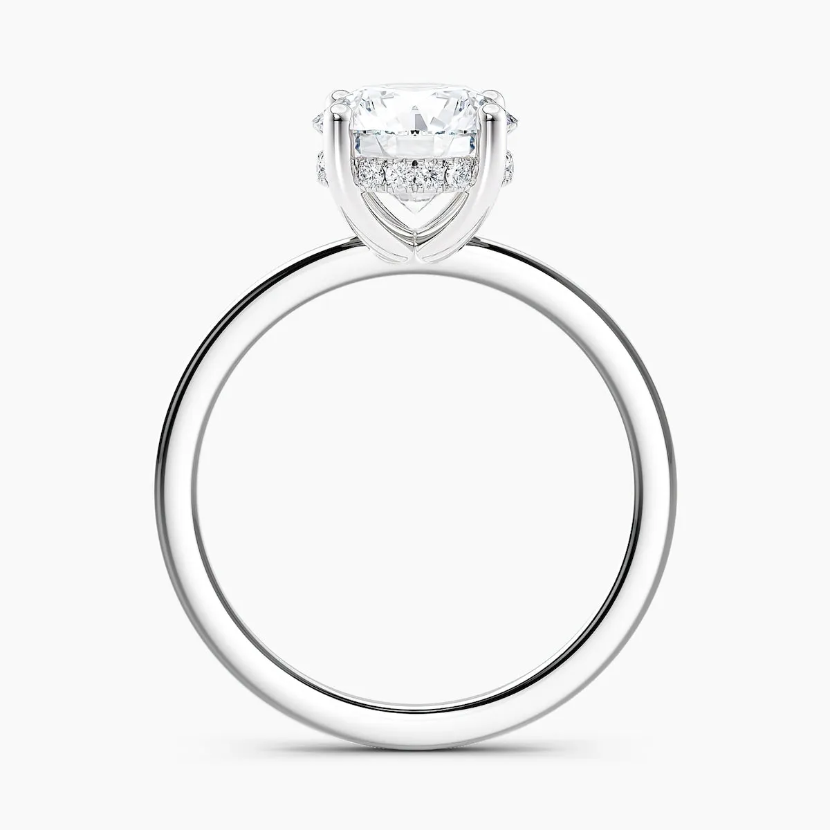 Auriya 14k Gold 0.90ctw Round Hidden-Halo Lab Grown Diamond Engagement Ring sold by Zulily product image thumbnail 4