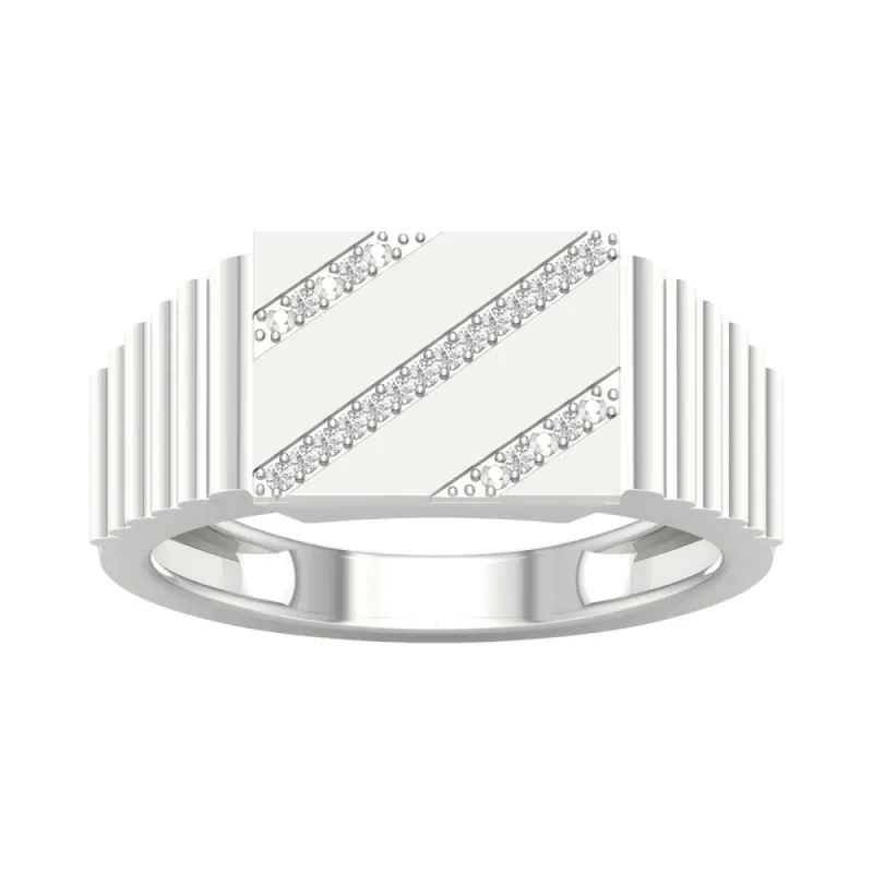 1/20ct TDW Diamond Men's Ring in 10k Gold by De Couer sold by Zulily