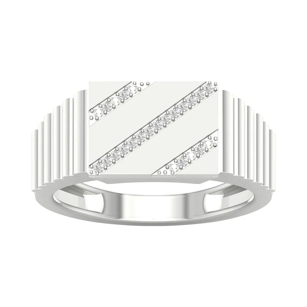 1/20ct TDW Diamond Men's Ring in 10k Gold by De Couer sold by Zulily