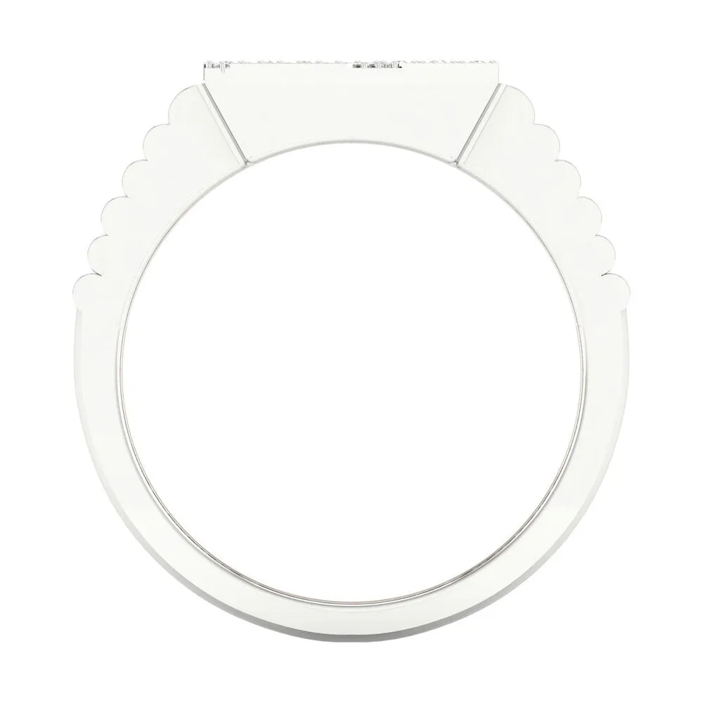 1/20ct TDW Diamond Men's Ring in 10k Gold by De Couer sold by Zulily product image thumbnail 3