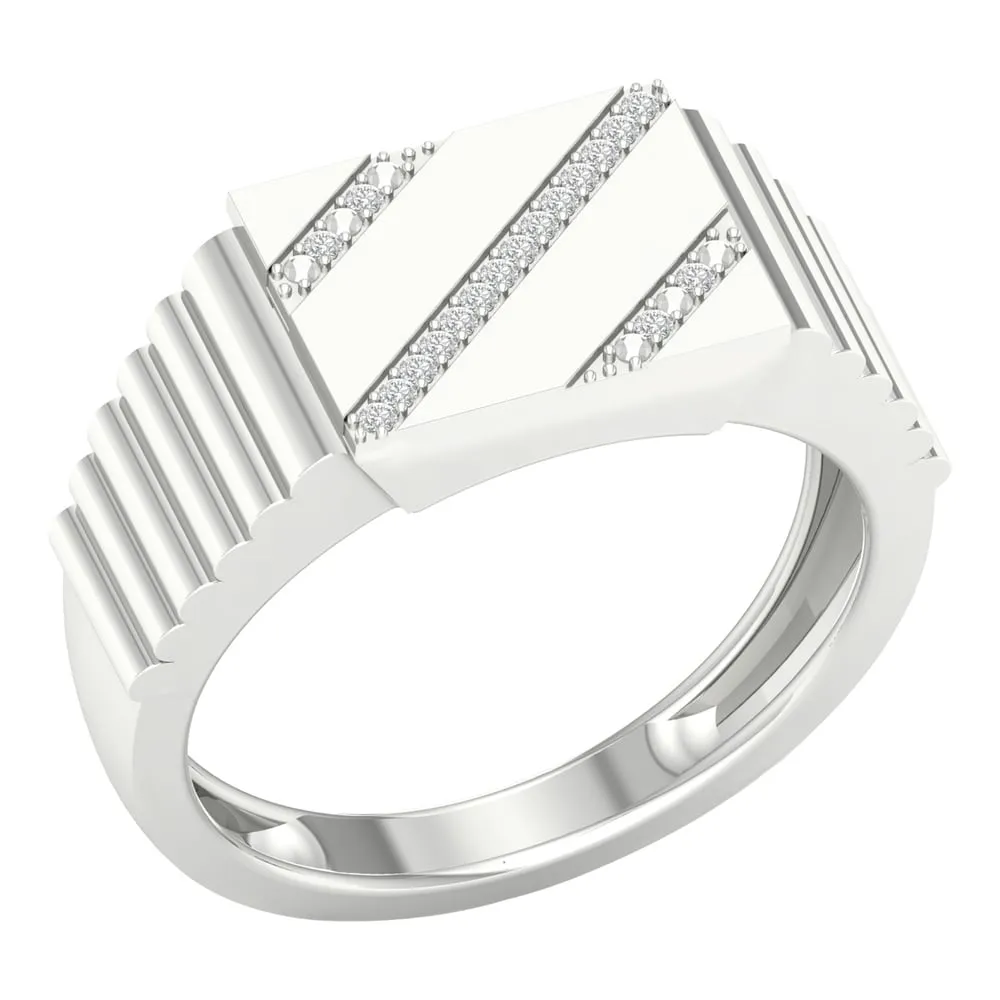 1/20ct TDW Diamond Men's Ring in 10k Gold by De Couer sold by Zulily product image thumbnail 2