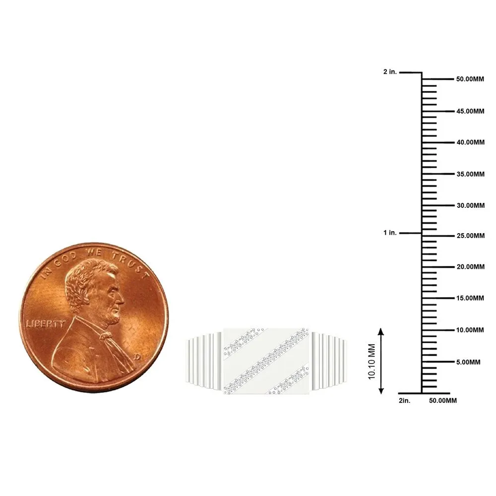 1/20ct TDW Diamond Men's Ring in 10k Gold by De Couer sold by Zulily product image thumbnail 4