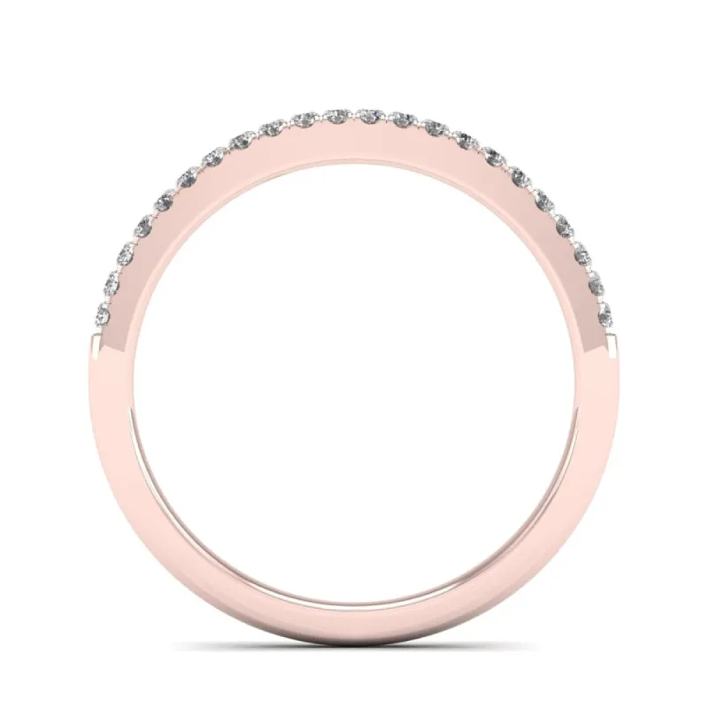 De Couer 14k Gold 1/5ct TDW Diamond Wedding Band sold by Zulily