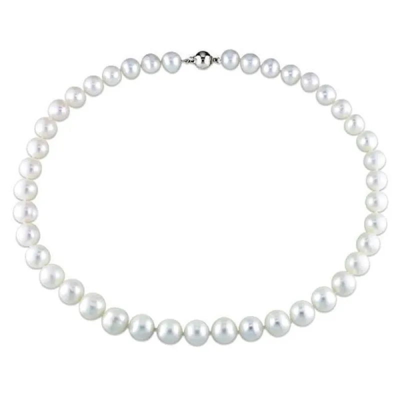 Miadora White Cultured Freshwater Pearl 18-inch Necklace (10-11 mm) sold by Zulily