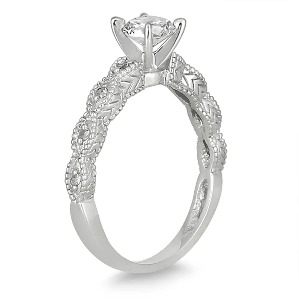 1/2 Carat TW Diamond Engagement Ring in 14K White Gold sold by Zulily product image thumbnail 2