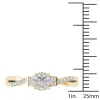 De Couer 10k Yellow Gold 1/4ct TDW Diamond Three-Stone look Engagement Ring sold by Zulily